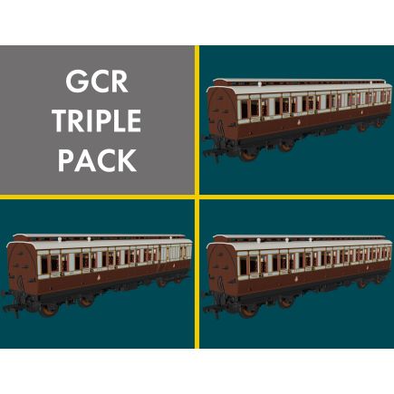 Rapido 978017 OO Gauge GCR Evolution Non Corridor Carriage Pack